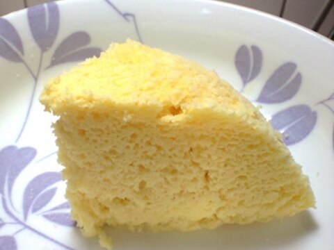 【低糖質】チーズケーキ風味♪ホエー＆おから蒸しパン
